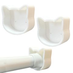 AllBright つっぱり棒落下防止パーツ つっぱり棒 落下 防止 収納 棚ダボ 耐荷重5kg 突っ張り棒 猫型