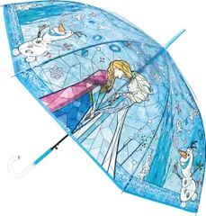 【在庫処分】ワンタッチタイプ アナと雪の女王 60cm ステンドグラス傘 32471 ジェイズプランニング