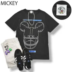 【希少】 90sヴィンテージ ミッキー MICKEY スポーツ フットボール 半袖 プリント Tシャツ ブラック メンズ レディース ユニセックス 男女兼用