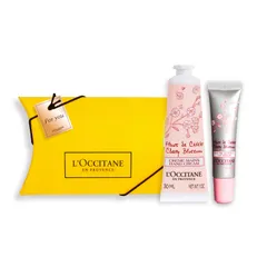 新品 ロクシタン(L'OCCITANE) チェリーブロッサム ハンドクリーム 30mL&リップバームセット ギフトBOX入りギフト 誕生日 送別 プレゼント ギフト 女性 男性 人気