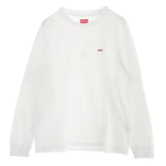 Supreme シュプリーム 23AW small box  L/S tee スモール ボックス ロゴ 長袖 Tシャツ ホワイト系 M【中古】