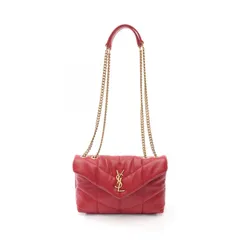 サンローラン SAINT LAURENT ショルダーバッグ パファー トイバッグ 7593371EL076937 レッド レザー トイ パファー キルティング ショルダーバッグ レディース 新品のサムネイル