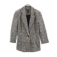 アルマーニエクスチェンジ レオパード柄 7分袖 テーラードジャケット S ブラック系 ARMANI EXCHANGE ヒョウ柄 レディース 古着 【231028】のサムネイル