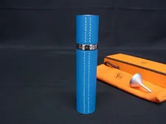 美品 エルメス レフィラブル アトマイザー 香水ボトル  ブルー HERMES エルメス 香水 レフィラブル アトマイザー 10ml Boiter
