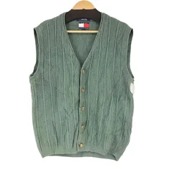 トミーヒルフィガー TOMMY HILFIGER 90s ケーブルニットベスト メンズ JPN：M 