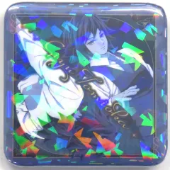 【中古】バッジ・ピンズ 冨岡義勇(正面/後ろ姿) グリッター缶バッジ 「鬼滅の刃×ufotable MOCKTAIL BAR GINZA COLLECTION LOTTO 冨岡義勇」