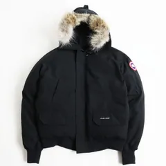 美品●カナダグース 7999MT CHILLIWACK ファー/ロゴワッペン付 フーデッドダウンジャケット/ボンバージャケット 黒 M カナダ製 正規品のサムネイル
