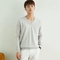 Vネック ニットセーター セーター メンズ トップス 長袖 長袖セーター  暖か 柔らか 無地 ケーブルニット リブ編み お兄系 シンプル 大人 きれいめdarong01