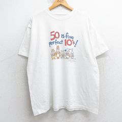 80s USA製 ヴィンテージTシャツ イラスト 落書き ハンドメイド風 