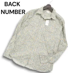 【新品 未使用】 BACK NUMBER バックナンバー 花 フラワー総柄★ 長袖 ウエスタン シャツ Sz.XL メンズ 大きいサイズ