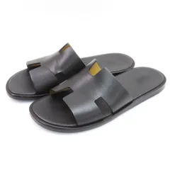 【希少】エルメス　イズミール　ブラック40 ブラックサンダル ✨美品✨ HERMES エルメス イズミール 40 ブラック NERO 黒 サンダル H