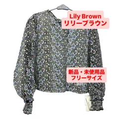 リリーブラウン Lily Brown 花柄刺繍レースブラウス レディース サイズ Ｆ フリー 新品未使用品