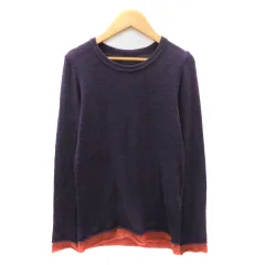 ワイズ Y's ヨウジヤマモト Yohji Yamamoto ニット カットソー 長袖 ウール混 2 パープル /YK16 ■GY12のサムネイル