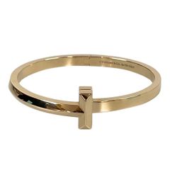 TIFFANY&CO. ティファニー Tワン ワイド ヒンジ バングル ブレスレット 750 ピンクゴールド 正規品 / 40001