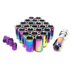 新品 【エスティーエスミチコ】ホイールナットを内六角にドレスアップ M12 P1.25 P1.5の２サイズ 選べる6色4穴5穴6穴 エアバルブキャップセット 盗難防止