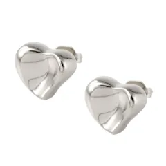 【シルバー×ピアス】[Cream dot. クリームドット公式] ピアス レディース  金属アレルギー ニッケルフリー メタル ハート ヴィンテージ調 艶消し マット アシンメトリー 大人 