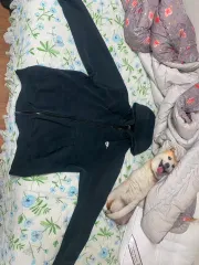 Nike(ナイキ） フード付き ジップアップパーカー 100 ネイビー