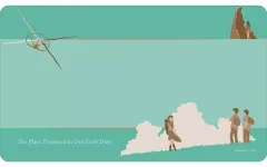 【中古】デスクマット 作中シーン＆モチーフデザイン マルチデスクマット 「雲のむこう、約束の場所」