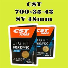 【新品】CST｜700x35c-43c 米式バルブチューブ 2本セット