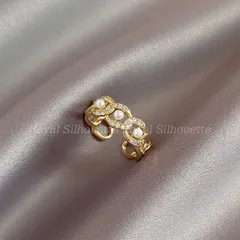 指輪 リング ゴールド 金 パール 記念日 アクセサリー おしゃれ シンプル フリーサイズ 可愛い レディース ジュエリー ナチュラルスタイル 大人かわいい デイリー パーティー