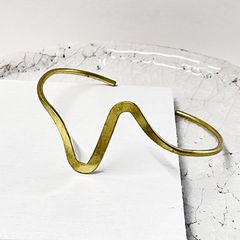 CHANLUU チャンルー バングル シルバー925 ウェーブデザイン ゴールド 