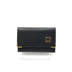 dunhill ブラック×ゴールド オックスフォード レザー 6連キーケース 美品
