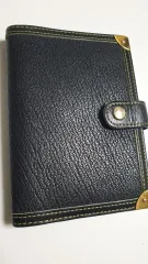 ルイヴィトン　手帳カバー　スハリ　ブラック　極良品 良品】✨LOUIS VUITTON 手帳カバー ブラック 6つ穴 - メルカリ