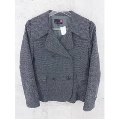 ◇ united arrows pink label 総柄 長袖 ジャケット M グレー レディース  【中古】 【1002796706080】