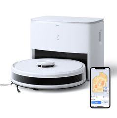 ECOVACS(エコバックス) DEEBOT Y1 PLUS ロボット掃除機 水拭き 両用 自動ゴミ収集 お掃除ロボット 掃除機 モップがけ 静音 最大150日分のゴミ捨て不要