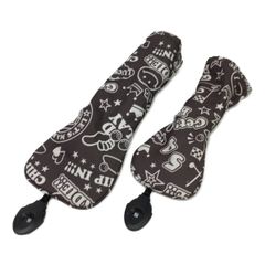 中古 ウィンウィンスタイル WINWIN STYLE ヘッドカバー グレー フェアウェイ＆ユーティリティ2点セット 総柄