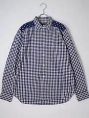 コムデギャルソン　オム　ギンガムチェック　シャツ　銀タグ 中古・古着通販】BLACK COMME des GARCONS (ブラック
