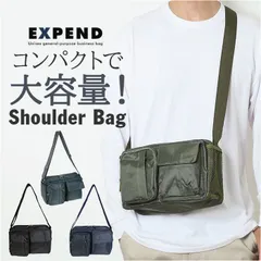☆ EXPEND エクスペンド ショルダーバッグ 3M11 ショルダーバッグ 斜めがけバッグ 軽量 ショルダーバック メンズ レディース 小さめ 斜めがけ 肩掛け 軽い 収納 多機能 ポケット 旅行 通勤 通学 シンプル 無地 ママバッグ マザーズバッグ