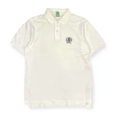 J.PRESS GOLF CLUB ジェイプレス 鹿の子 半袖 ポロシャツ M/ホワイト メンズ ゴルフ