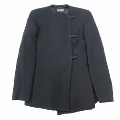 D281 ジョルジオアルマーニ レディース ノーカラージャケット 美品 2XL D281 ジョルジオアルマーニ レディース ノーカラージャケット 美