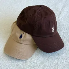 完売品　ラルフローレン　ブラウン ベースボールキャップ POLO RALPH LAUREN（キャップ ・ ブラウン/茶色系）のフリマ