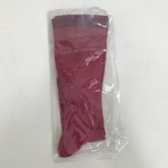 Ja-vie　ジャヴィ　綿混着圧ハイソックス　ローズ×ブルー　M　23-25㎝　訳あり