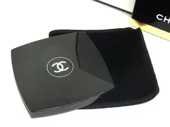 ■新品同様■ CHANEL シャネル ココマーク ミロワールドゥーブルファセット ミラー 拡大鏡 コンパクトミラー ブラック系 FM2877
