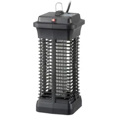 【電撃殺虫器】オーム電機　電撃殺虫器（本体0.6kg/屋内専用/吊り下げ用チェーン付/ブラック）