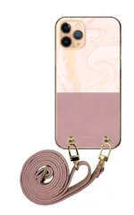 Galaxy S21 5G SC-51B SCG09 ギャラクシーS21 スマホケース スマホショルダー 大理石 マーブル模様 きれい かわいい おしゃれ レザーベルト ストラップ 調節可能 130cm  カラー04