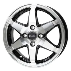 ホイール4本セット Valette ANKRAY ブラックポリッシュ 14インチ 5J+39 4H-100のサムネイル