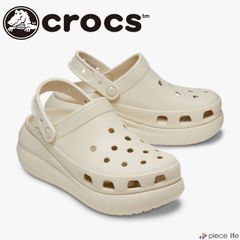 【2025新色追加】クロックス Crocs 正規取扱店 クラッシュ クロッグ Crash Clog サンダル メンズ レディース 男女兼用 厚底 軽量 耐水 22 23 24 25 26 27 28cm 2Y2 Bone ボーン ベージュ 207521