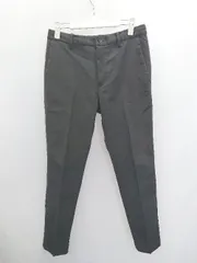 ◇ ⊇ nano universe ナノユニバース テーパード スラックスパンツ サイズM ブラック メンズ P  【1408200016965】