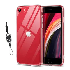 SE 対応 SE TPU SE 薄型 2020 透明 2022 耐衝撃 新型 落下防止 クリア 防指紋 ケース 擦り傷防止 携帯ストラップ ケース 付属 用 For For iPhone iPhone SE iPhone [第3世代] [第3世代] ケース i