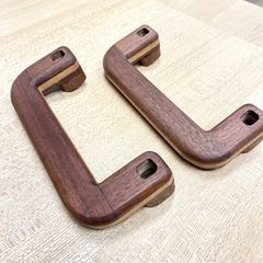木製アシストグリップ&シフトノブ(チェスナット)ハイエース用 ハイエース200系 アシストグリップ&シフトノブ フロントセット
