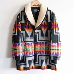 【ビッグサイズ44/USA製】PENDLETON【ネイティブ柄 ボア コート】 ウール ペンドルトン y2309162のサムネイル