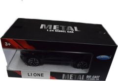 【業界最安値】【在庫豊富】DIECAST SUV Lione 1/24スケール 黒 ダイキャスト ミニカー プルバック機能付き 完成品