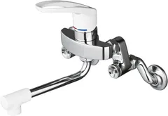 【未使用品】KVK 流し台用シングルレバー混合栓 KVK 流し台用シングルレバー式混合栓 200mmパイプ付(eレバー