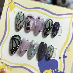 鬼滅の刃 しのぶ ネイルチップ 非公式グッズ