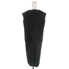 メゾンマルジェラ Maison Margiela 22AW ダブルフェイス ウールワンピース ドレス ノースリーブ 38 ブラック 黒 S51CU0316 国内正規のサムネイル
