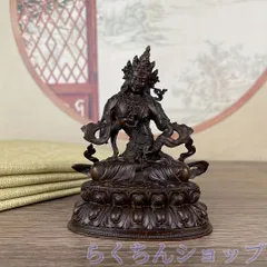 中国 古銅塗金 チベット仏 仏像 M R8661